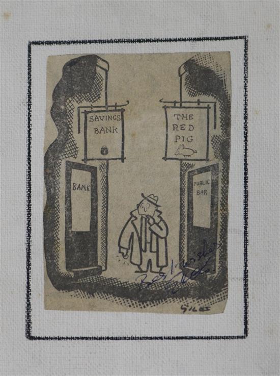 A Giles autographed print 1946